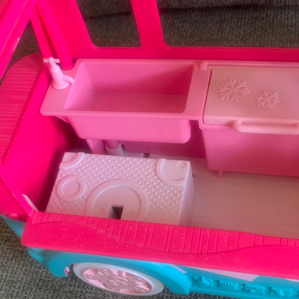 Shopkins Pink & Teal Ice Cream Truck Vehicle Playset with Accessories - Picture 4 of 11
